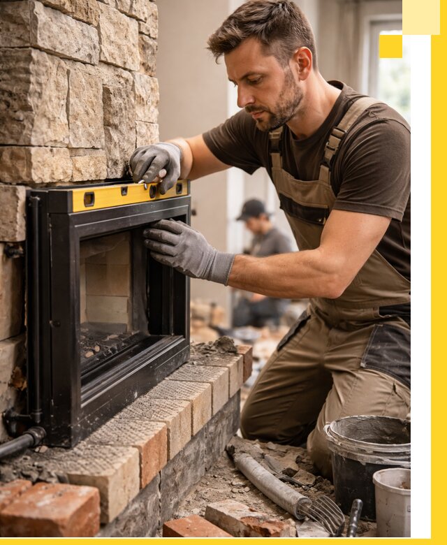 Дровяные камины под ключ в Долгопрудном: монтаж, обустройство