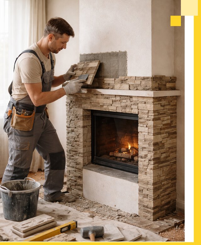 Изготовление и монтаж каминов для дома под ключ в Долгопрудном