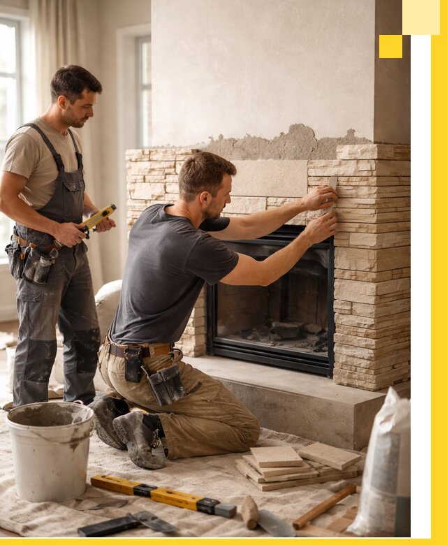 Установка и монтаж каминов для загородного дома в Долгопрудном