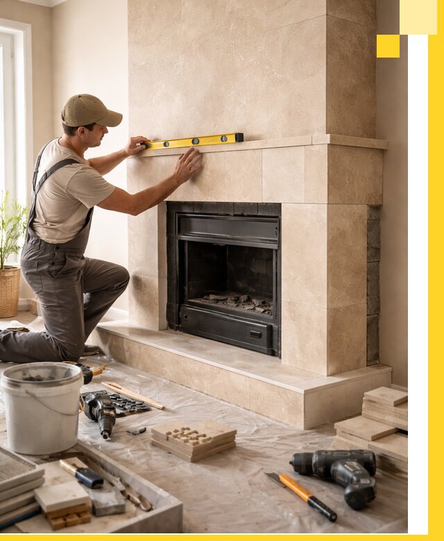 Установка и монтаж каминов в частном доме под ключ в Долгопрудном