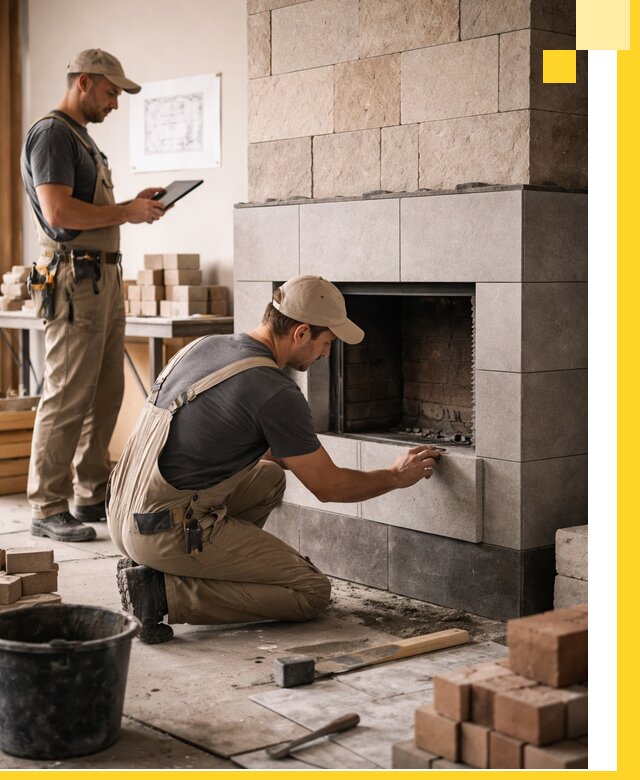 Индивидуальные проекты каминов и каминных систем в Долгопрудном