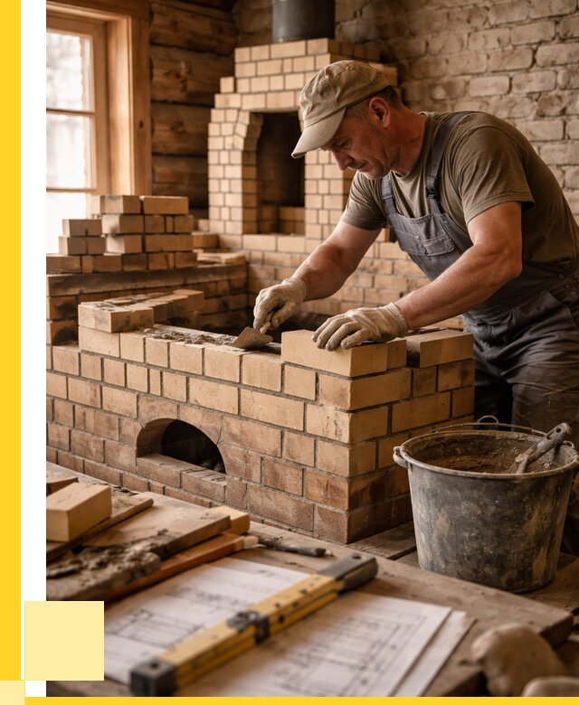 Кладка печей из кирпича в Долгопрудном цены от 30438 р. - ЭриданДлг