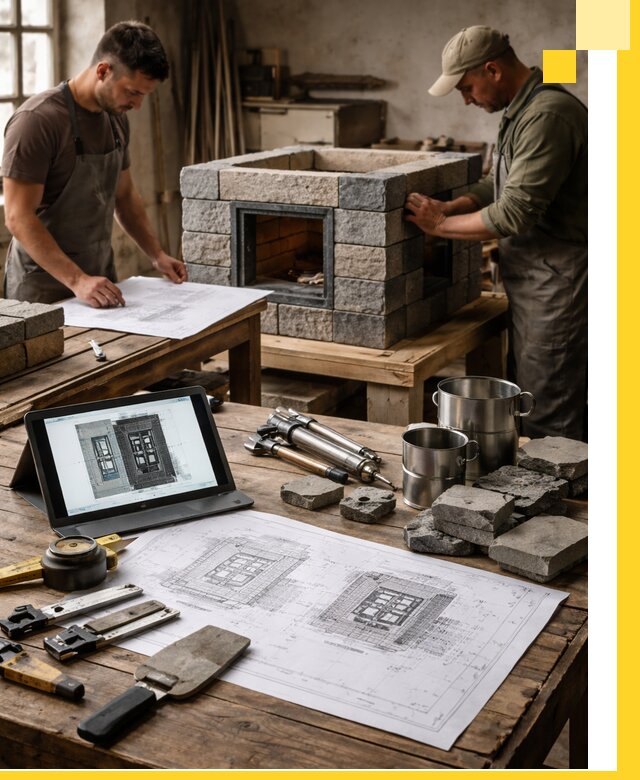 Разработка проектов печей с согласованием и монтажом в Долгопрудном