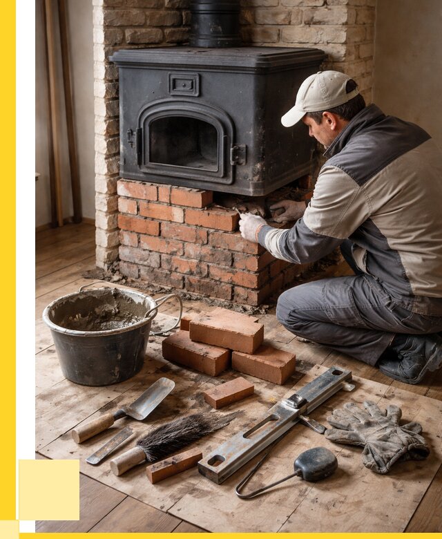 Ремонт печей в Долгопрудном от 12175 р., услуги печника ЭриданДлг