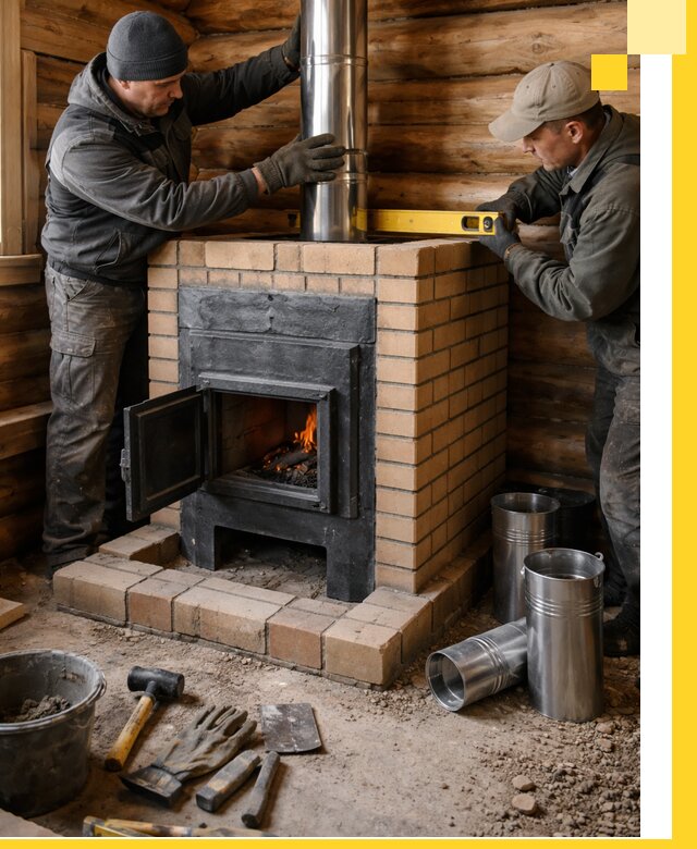 Проектирование, изготовление и установка банных печей в Долгопрудном