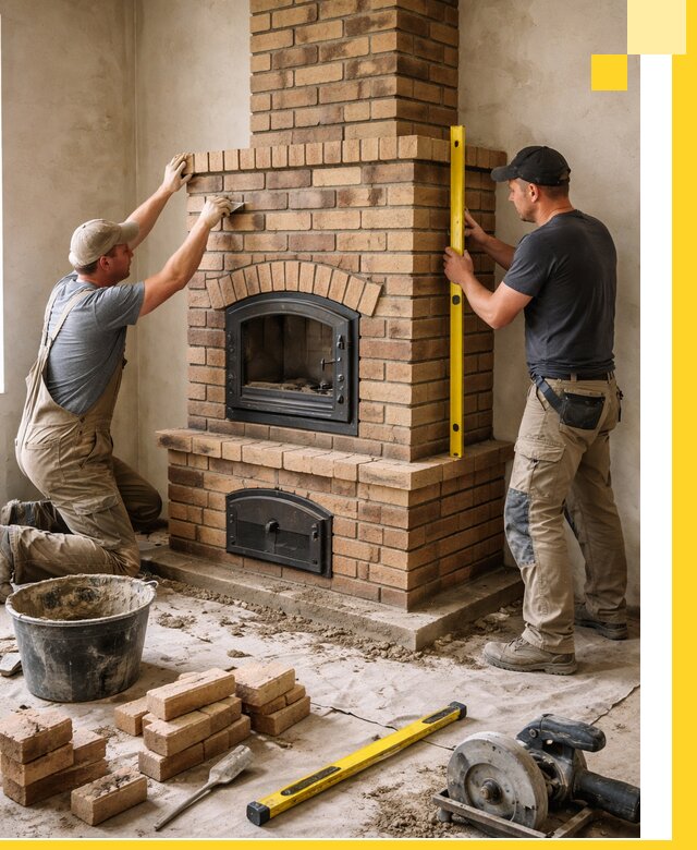 Продажа и установка печей и каминов для дома под ключ в Долгопрудном