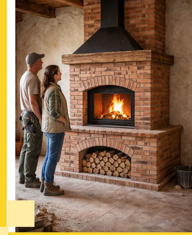 Печи камины из кирпича в Долгопрудном от 121752 р. | ЭриданДлг