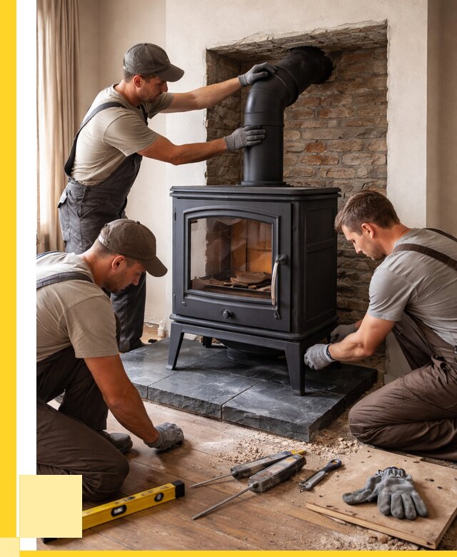 Монтаж печи камина в частном доме в Долгопрудном от 25365 р. | ЭриданДлг