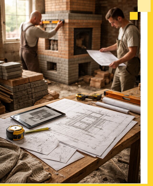 Проекты печей и каминов с индивидуальным дизайном в Долгопрудном