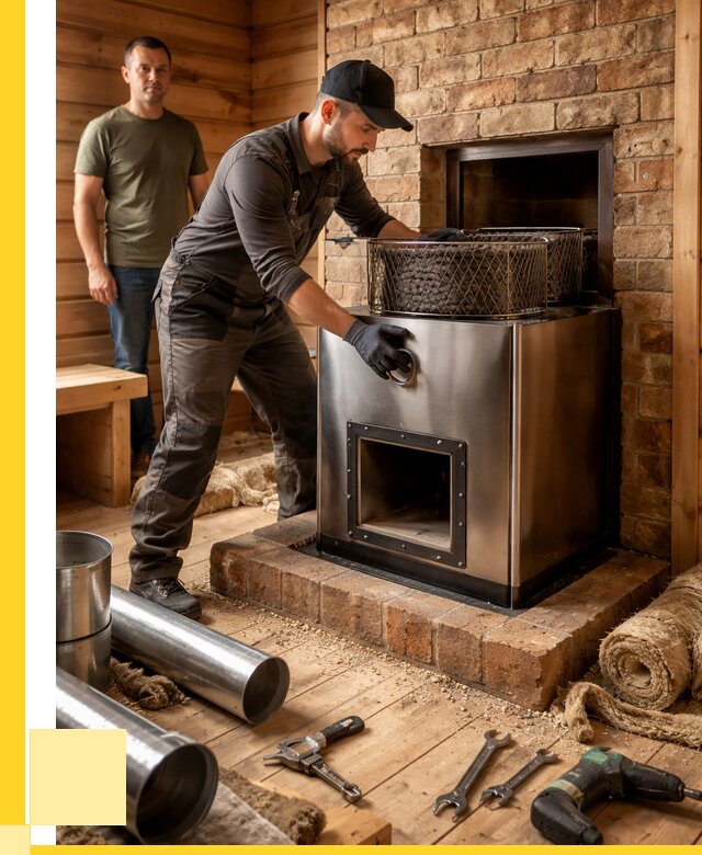 Монтаж банных печей под ключ в Долгопрудном от 18263 р., ЭриданДлг