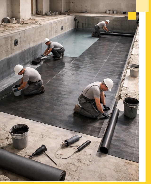 Профессиональная гидроизоляция бассейнов и чаш в Долгопрудном под ключ