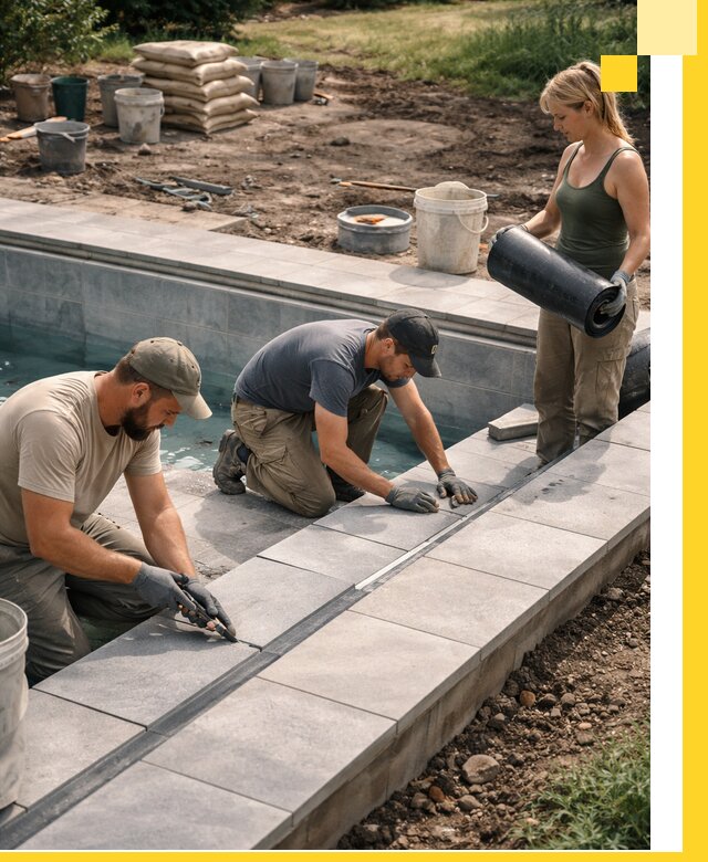 Строительство и монтаж уличных бассейнов под ключ в Долгопрудном