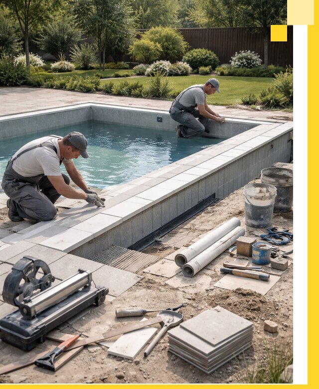 Строительство открытых бассейнов под ключ в Долгопрудном профессионально