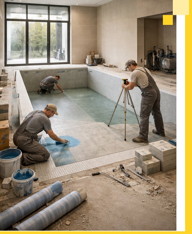 Проект и строительство закрытых бассейнов в Долгопрудном под ключ