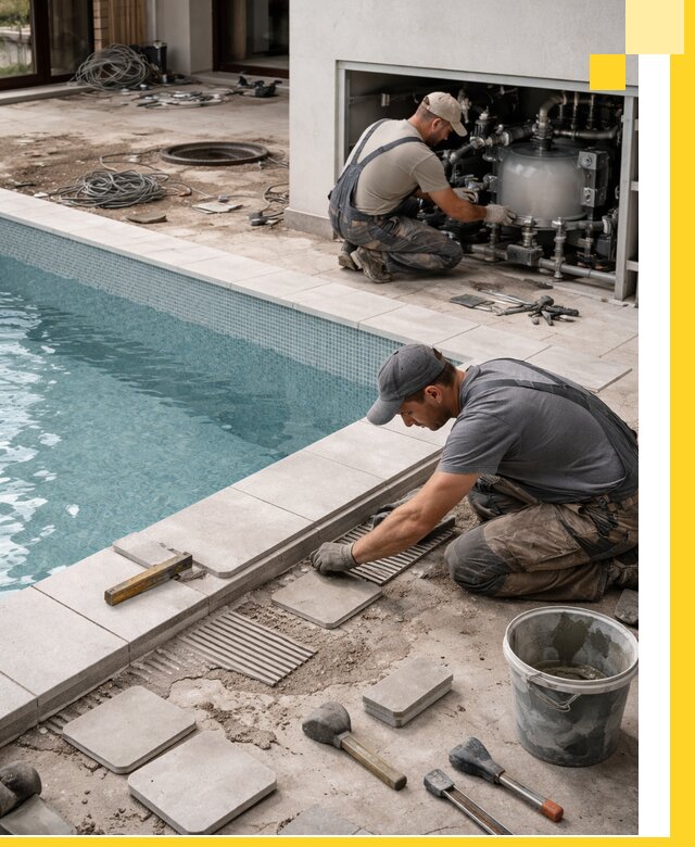 Строительство и монтаж бассейнов в коттедже в Долгопрудном