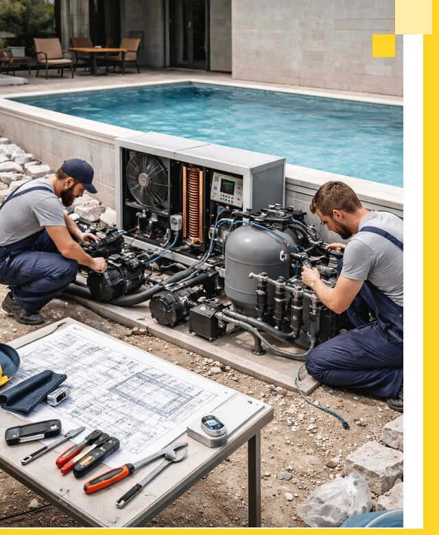 Проектирование и монтаж бассейнов с подогревом в Долгопрудном