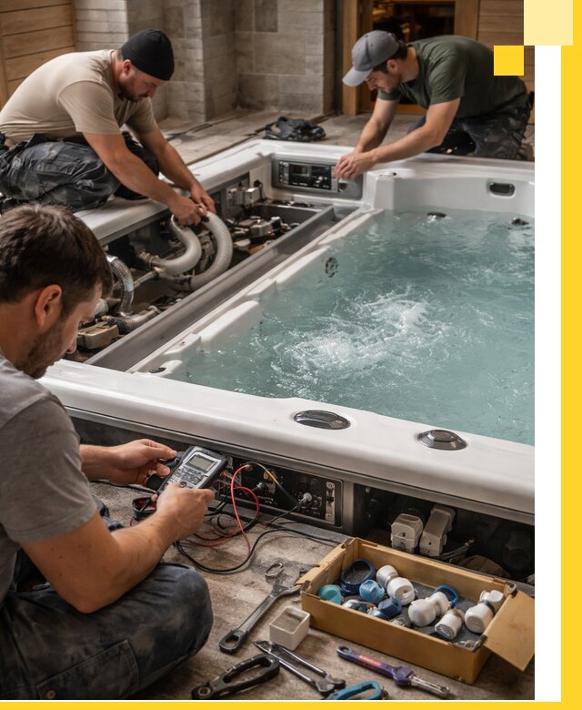 Гидромассажные бассейны под ключ в Долгопрудном, дизайн и монтаж