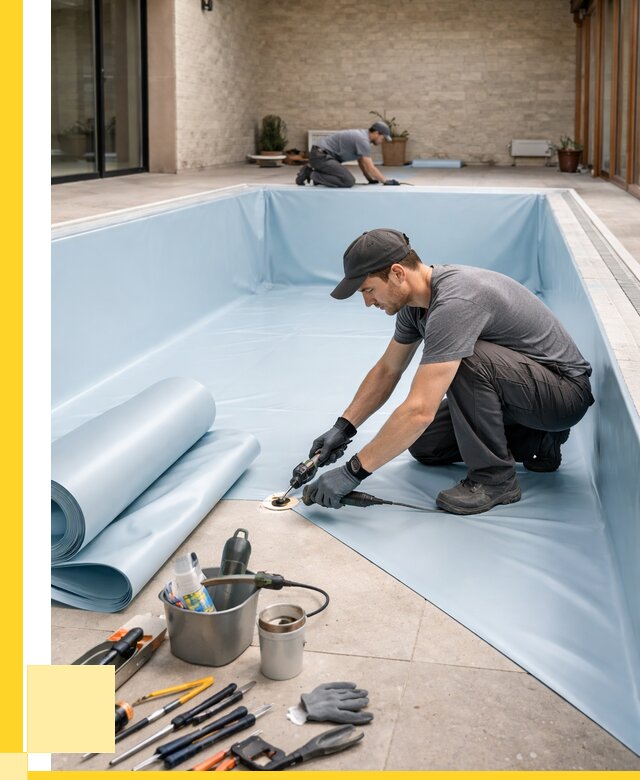 Пленка ПВХ для бассейнов в Долгопрудном от 2537 р. | ЭриданДлг