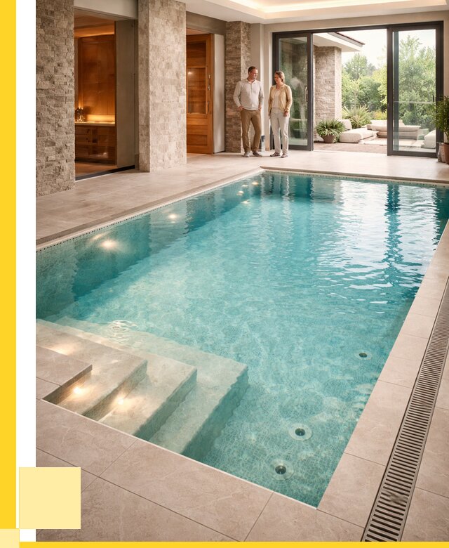 Бассейн во дворе в Долгопрудном: проект, отделка от 1217520 р. | ЭриданДлг