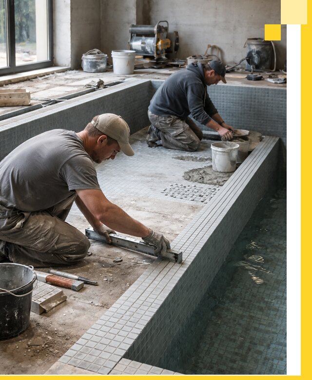 Строительство бассейна в частном доме в Долгопрудном под ключ