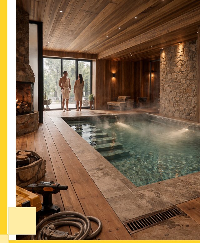 Проекты бань с бассейном под ключ в Долгопрудном от 76095 р., ЭриданДлг