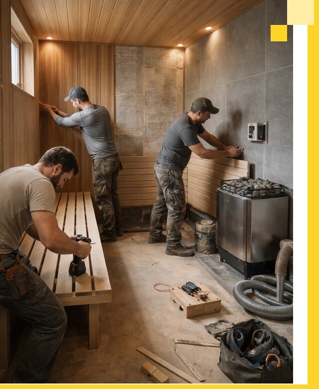 Сауны под ключ в Долгопрудном, проектирование, строительство, отделка