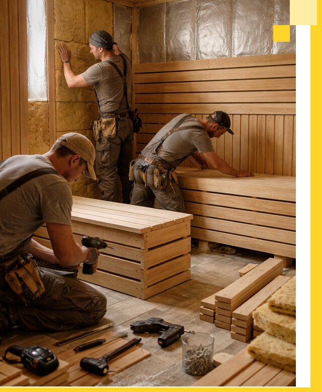 Профессиональное строительство саун под ключ в Долгопрудном