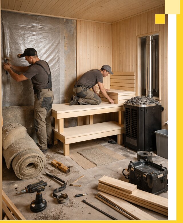 Проекты саун под ключ в Долгопрудном дизайн и строительство