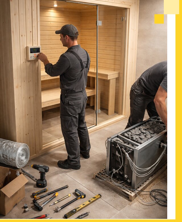 Поставка, установка и монтаж электрических саун в Долгопрудном