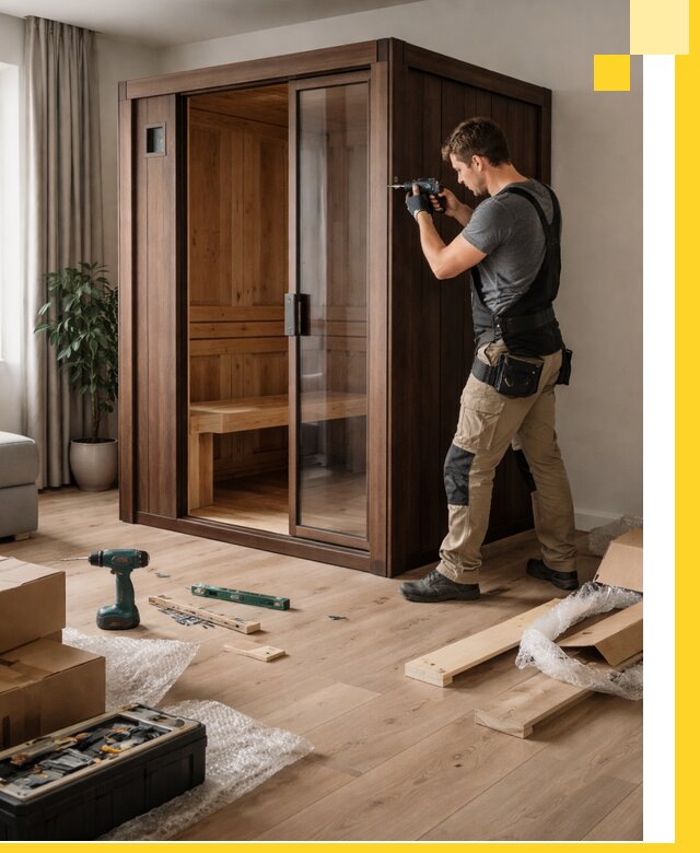 Установка и производство мини саун под ключ в Долгопрудном