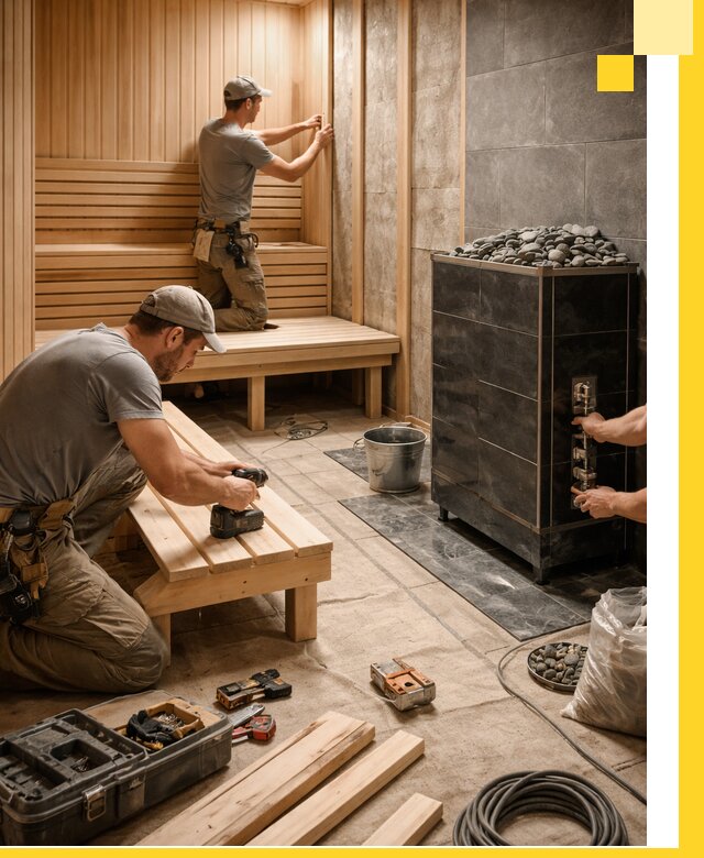 Дизайн и строительство интерьерных саун под ключ в Долгопрудном