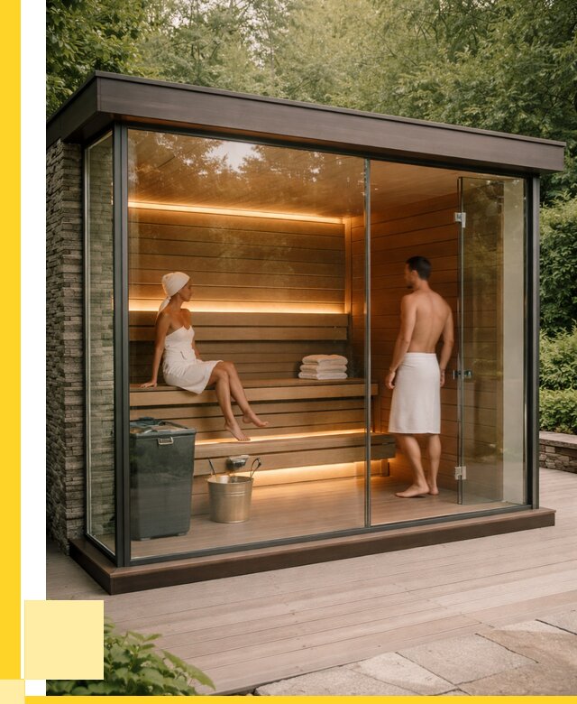 Сауна стеклянная и двери для сауны в Долгопрудном от 253650 р. | ЭриданДлг