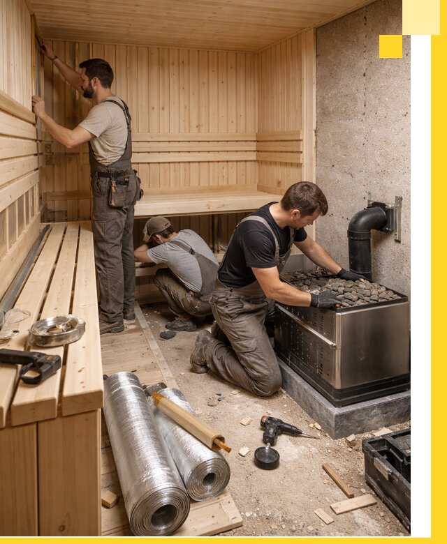 Индивидуальные сауны на заказ в Долгопрудном под ключ, проект и монтаж