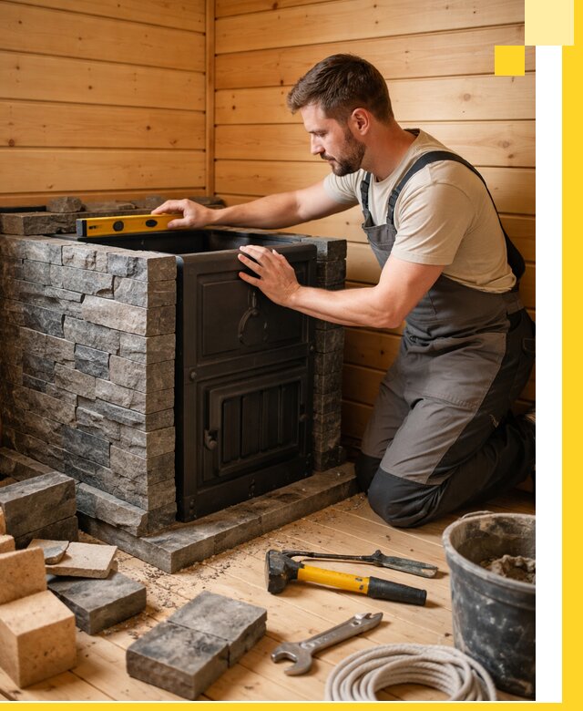 Производство и установка печей для саун под ключ в Долгопрудном