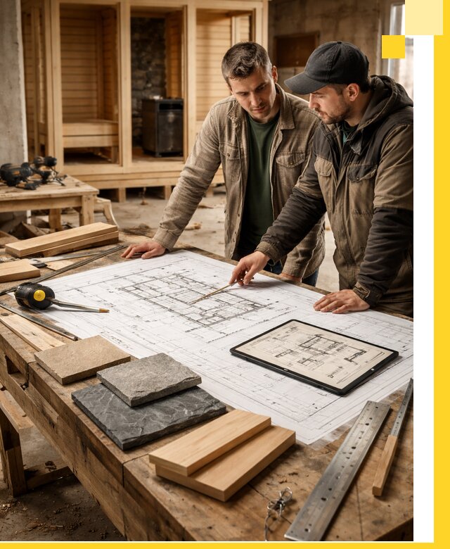 Проекты бань под ключ и планы строительства в Долгопрудном