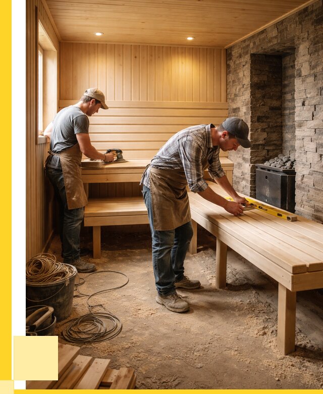 Отделка бани в Долгопрудном: внутренняя отделка от 3044 р. | ЭриданДлг