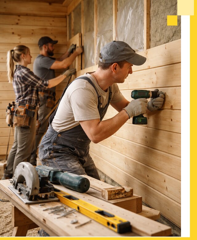 Обшивка бань под ключ в Долгопрудном: отделка стен и потолков