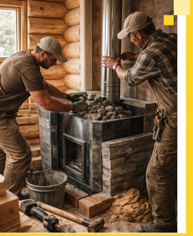 Строительство и отделка русских бань под ключ в Долгопрудном