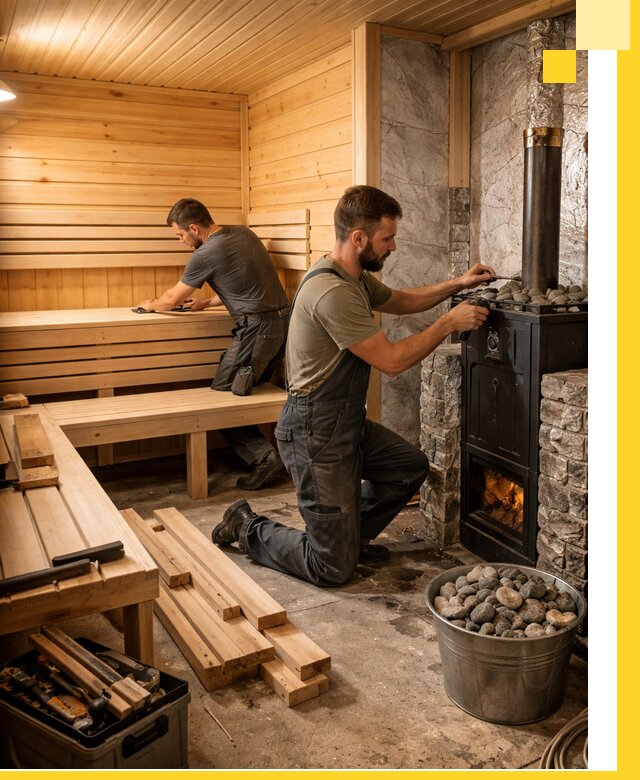 Дизайн и строительство интерьеров бань под ключ в Долгопрудном