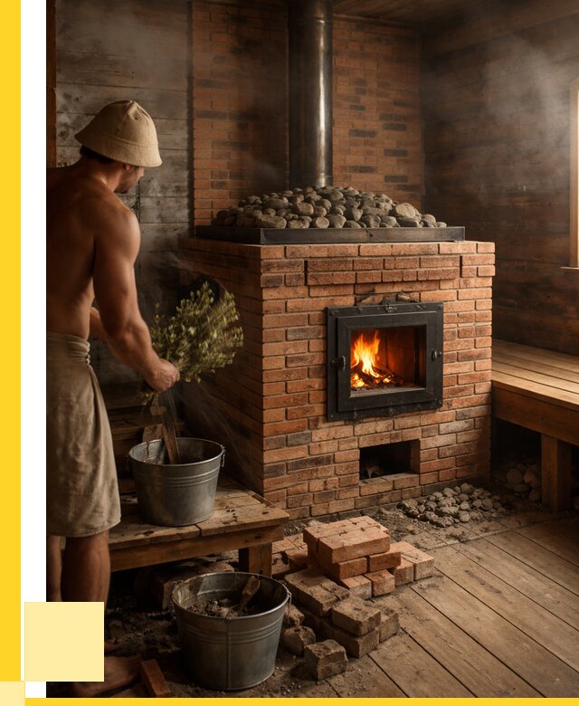 Кирпичные банные печи в Долгопрудном от 91314 р. | ЭриданДлг