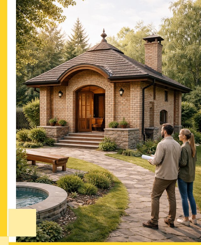 Проект кирпичной бани в Долгопрудном от 30438 р. | ЭриданДлг