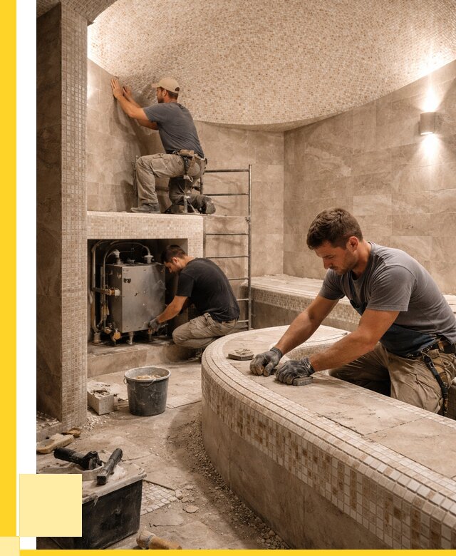 Монтаж хамамов под ключ в Долгопрудном от 253650 р. ЭриданДлг