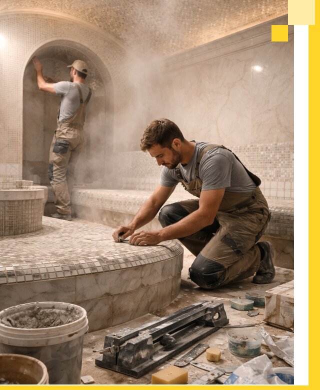 Профессиональный дизайн хамама и SPA под ключ в Долгопрудном