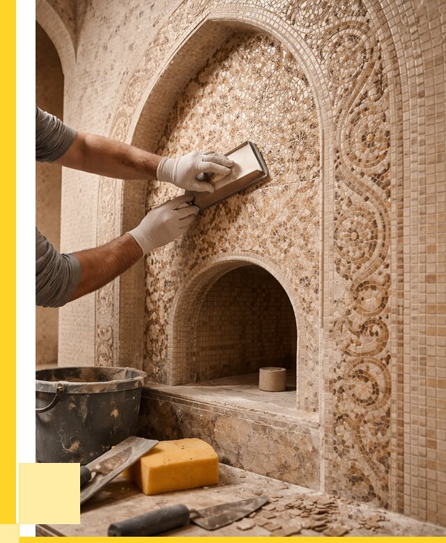 Мозаика для хамама в Долгопрудном под ключ от 5073 р. | ЭриданДлг