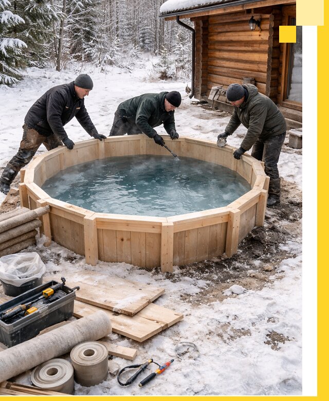 Изготовление и установка ледяных купелей под ключ в Долгопрудном